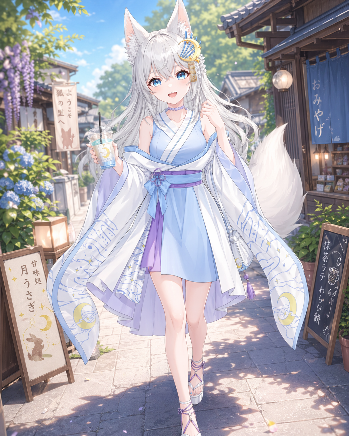 夏の狐の里